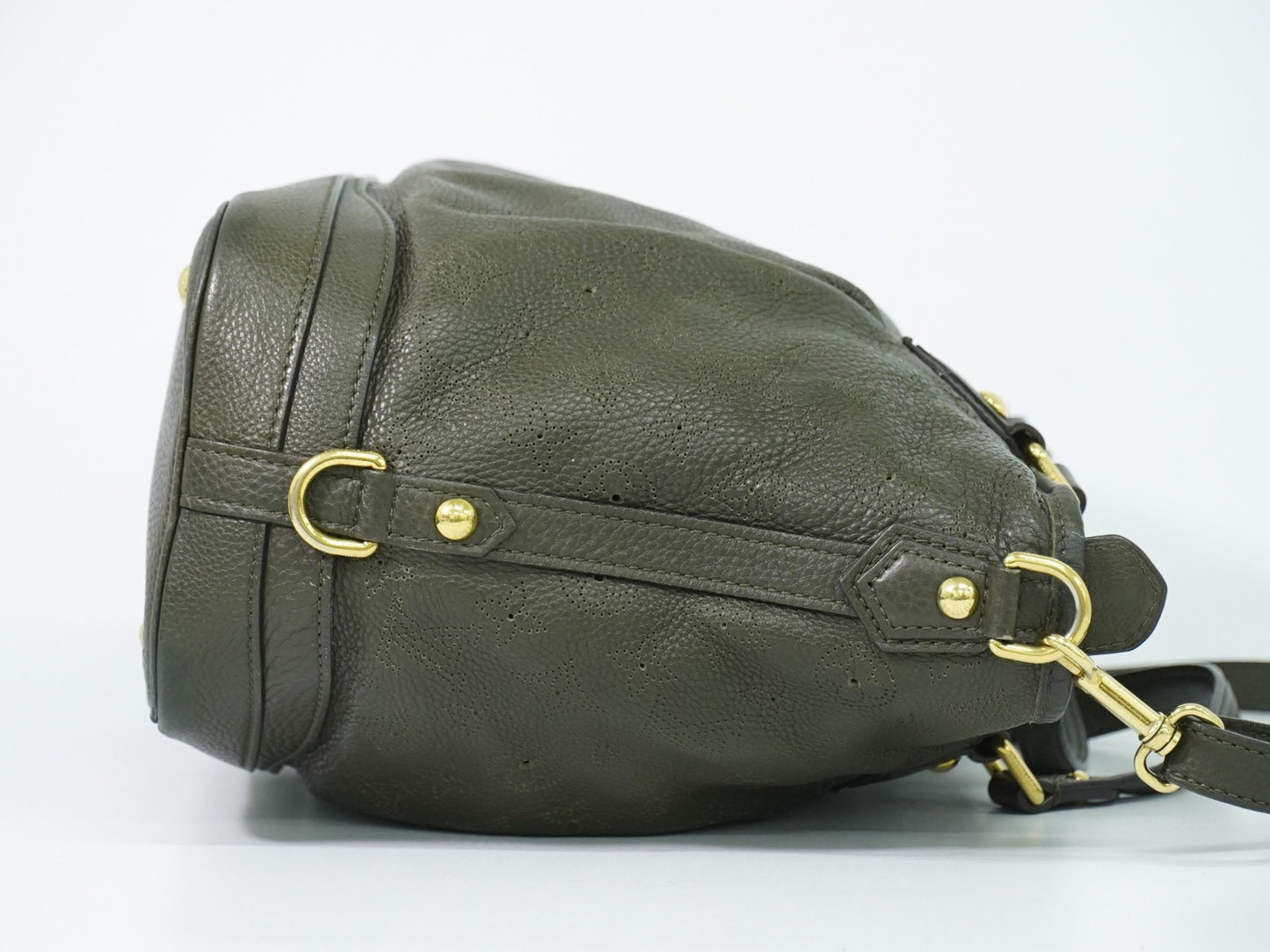 Louis Vuitton Stellar Mahina Leather, Khaki, Leather, Handbag