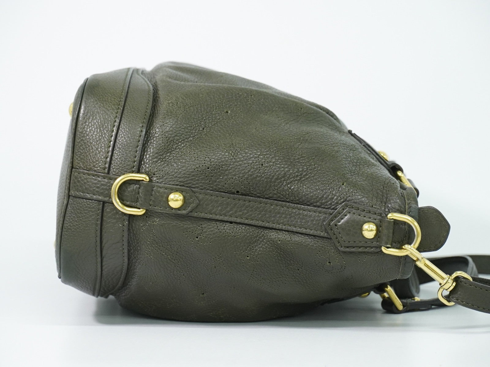 Louis Vuitton Stellar Mahina Leather, Khaki, Leather, Handbag