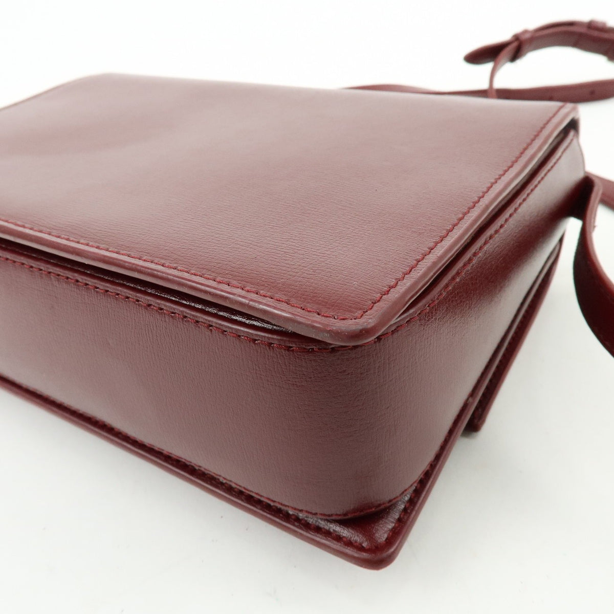 Saint Laurent Bellechasse Satchel Leather, Red, Leather, Handbag