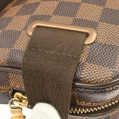 Louis Vuitton Brooklyn Bum Damier Ebene, Brown, Canvas, Clutch