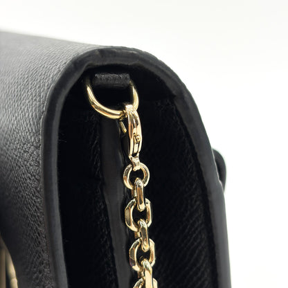 Christian Dior 30 Montaigne 2-in-1 Leather, Black, Calfskin, Clutch