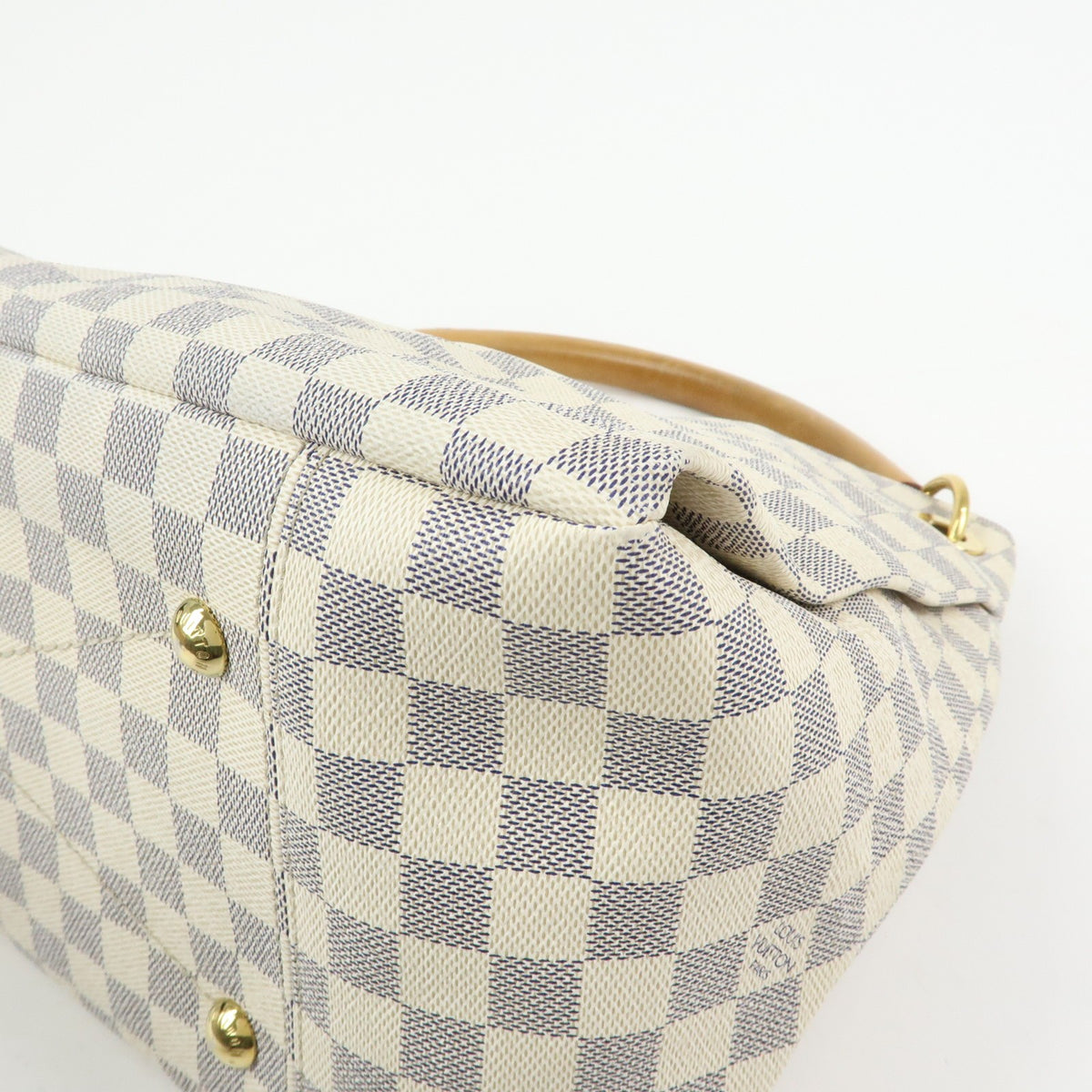 Louis Vuitton Artsy Damier, White, Canvas, Handbag