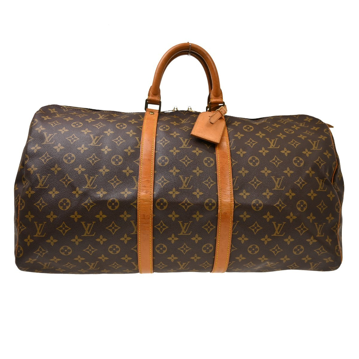 Louis Vuitton Keepall Canvas, Brown, Canvas, Travel Bag