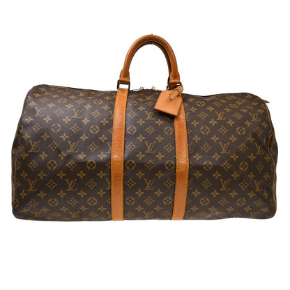 Louis Vuitton Keepall Canvas, Brown, Canvas, Travel Bag