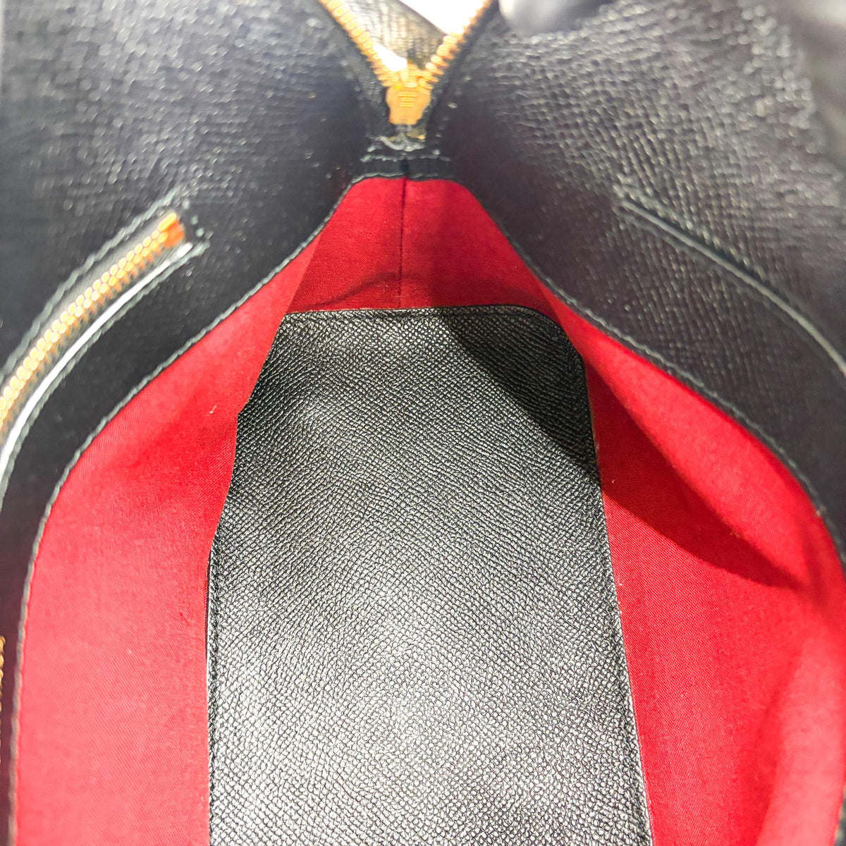 Balenciaga Logo Ville Leather, Black, Leather, Handbag