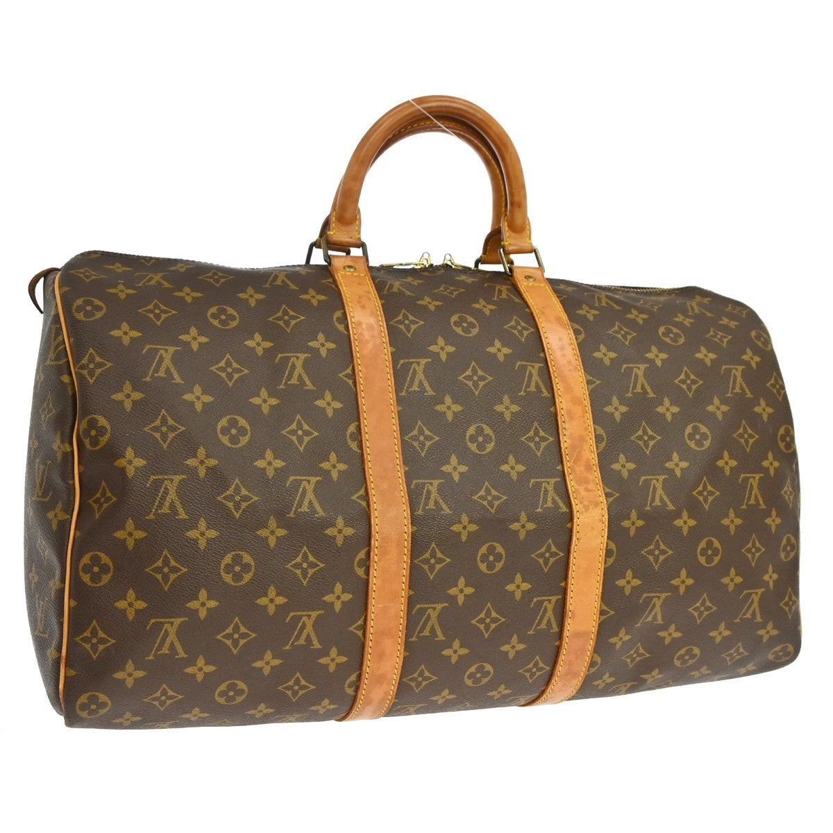 Louis Vuitton Keepall Monogram Canvas, Brown, Canvas, Travel Bag