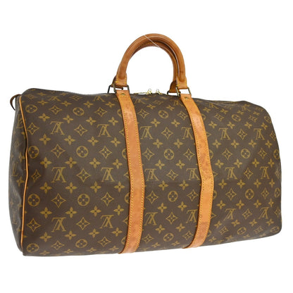 Louis Vuitton Keepall Monogram Canvas, Brown, Canvas, Travel Bag