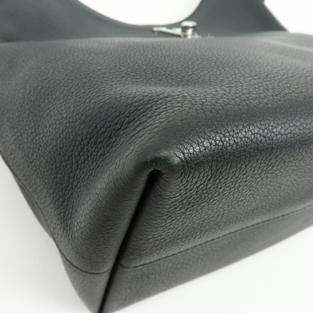 Louis Vuitton Lockme Hobo Leather, Black, Leather, Shoulder Bag