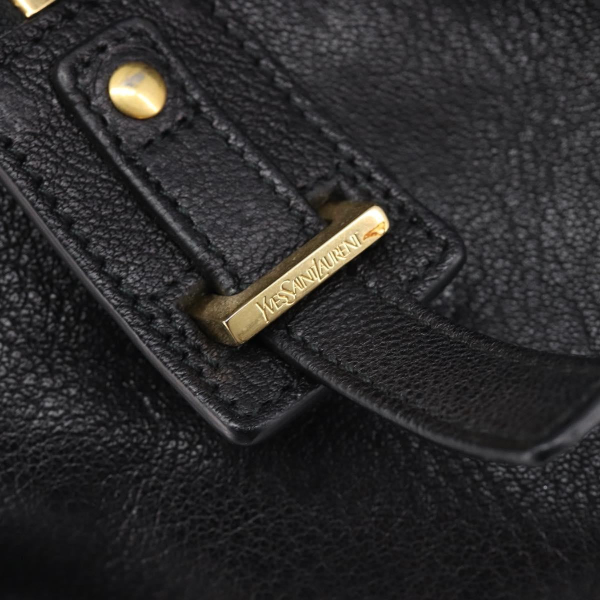 Saint Laurent Classic Y Cabas Leather, Black, Leather, Tote Bag