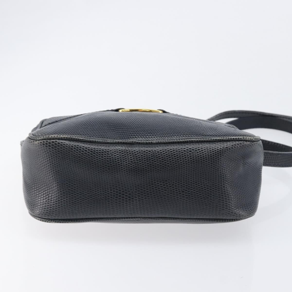 Salvatore Ferragamo Vala Leather, Navy, Leather, Shoulder Bag