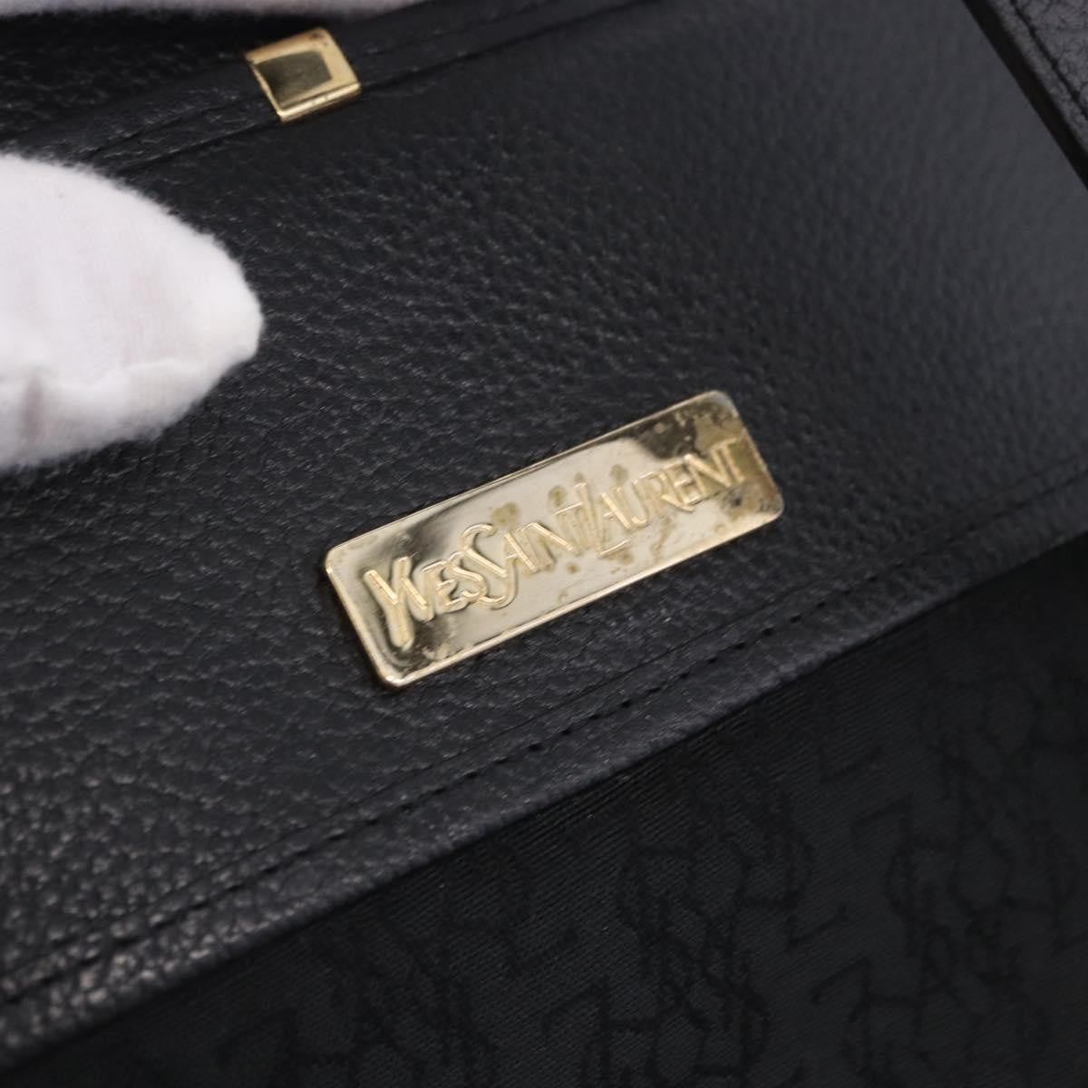Saint Laurent Vintage Shoulder bag leather, Black, Leather, Shoulder Bag