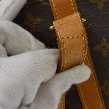 Louis Vuitton Shopping Sac Monogram Canvas, Brown, Canvas, Handbag