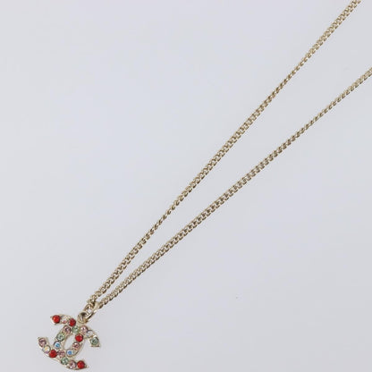 Chanel Rainbow CC Pendant Metal and Crystals, Multicolour, Metal, Necklace
