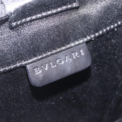 Bvlgari Shoulder Satin, Black, Satin, Shoulder Bag