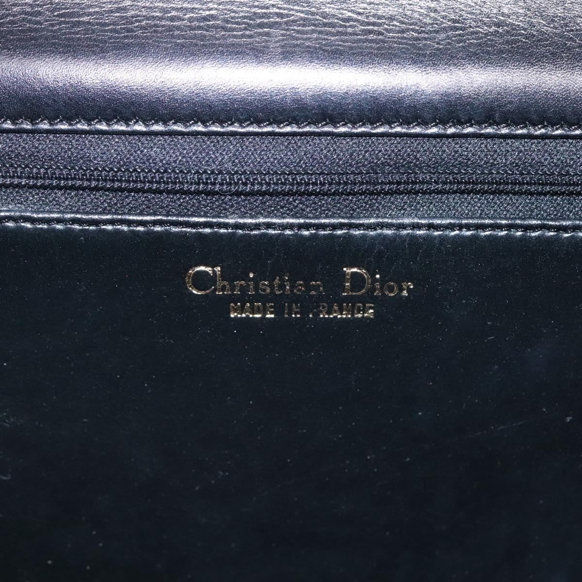 Christian Dior Shoulder Leather, Black, Leather, Shoulder Bag