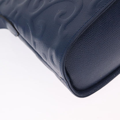 Saint Laurent Overseas Leather, Navy, Leather, Tote Bag