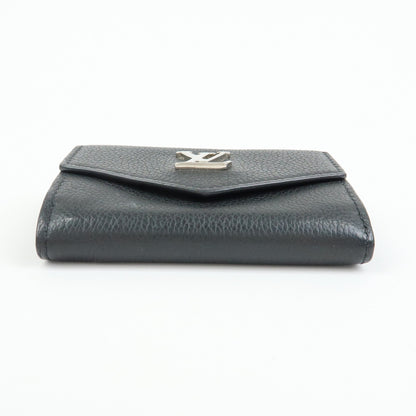 Louis Vuitton Lockmini Leather, Black, Leather, Wallet