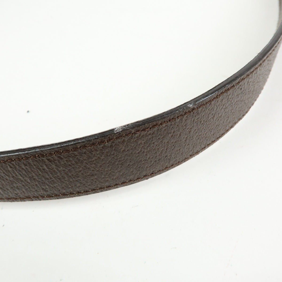 Bvlgari Logomania Suede, Brown, Canvas, Handbag