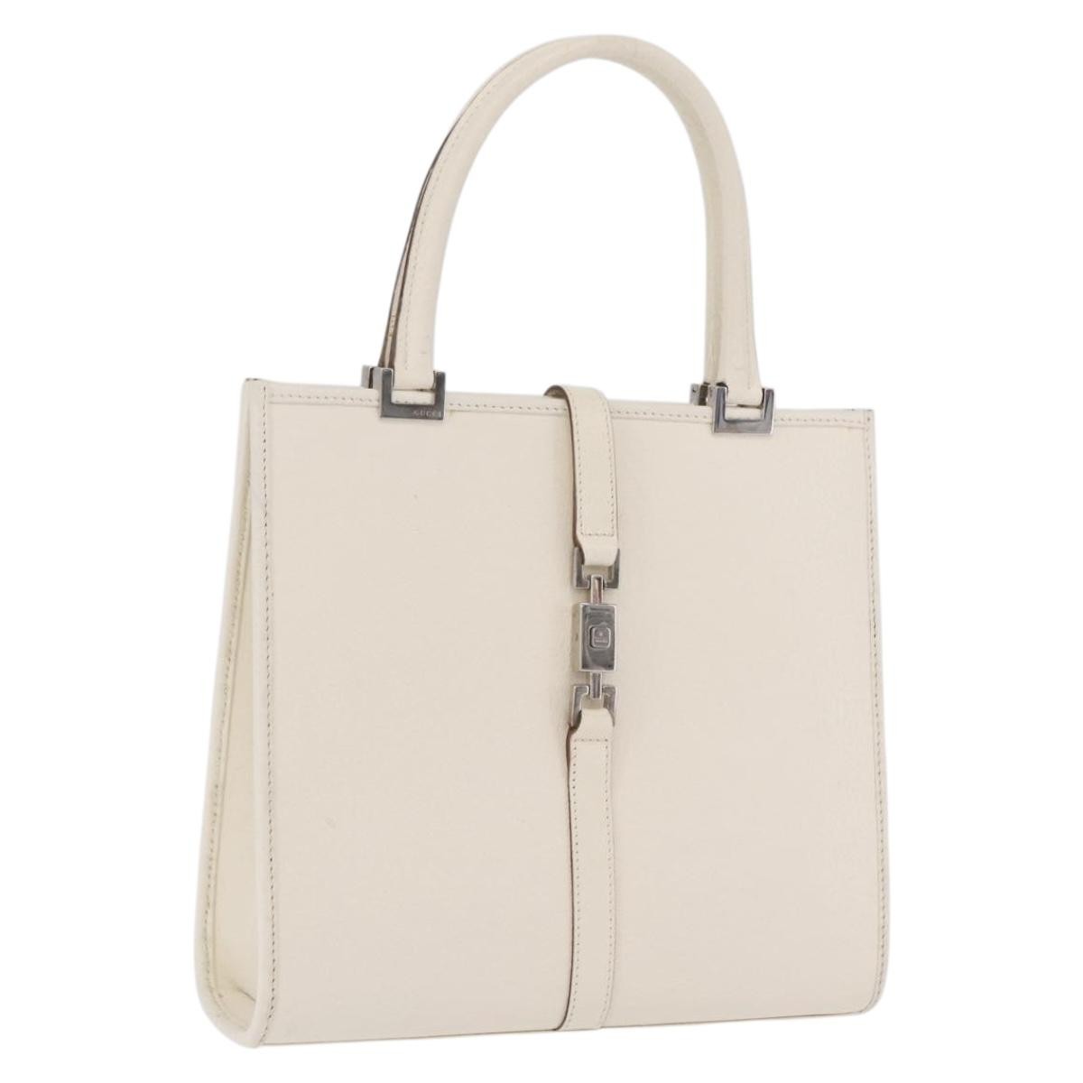Gucci Jackie Soft Leather, White, Leather, Tote Bag