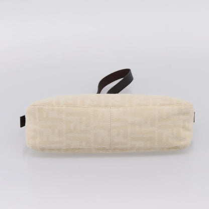 Fendi Baguette Pochette Zucca Canvas, Neutral, Canvas, Clutch