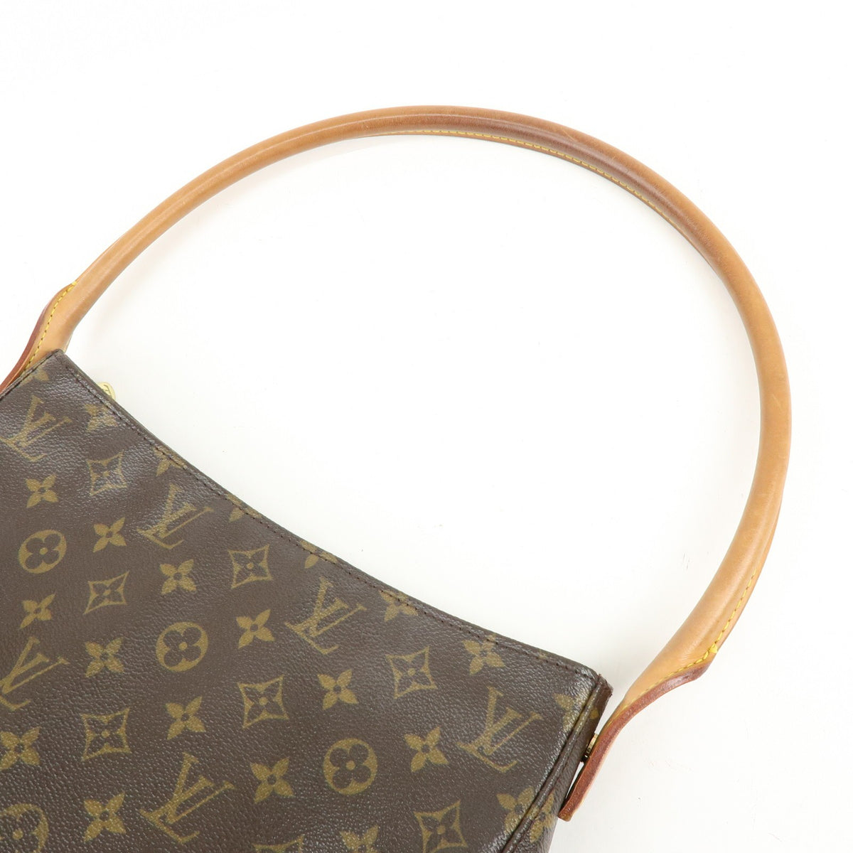 Louis Vuitton Looping Monogram Canvas, Brown, Canvas, Handbag