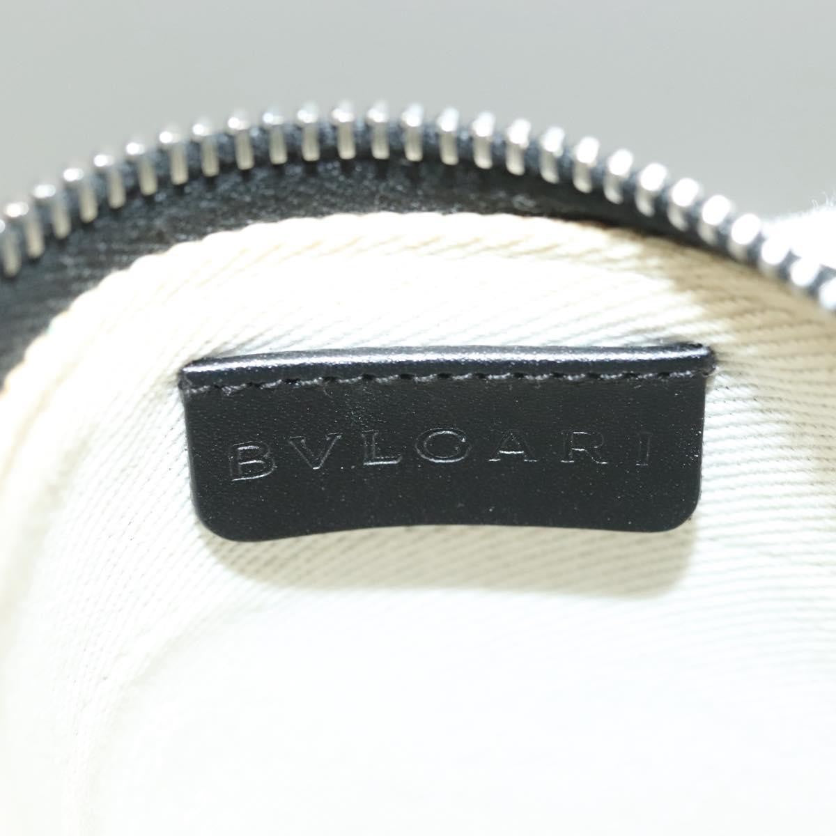 Bvlgari Logomania Canvas with Leather, Blue, Canvas, Shoulder Bag