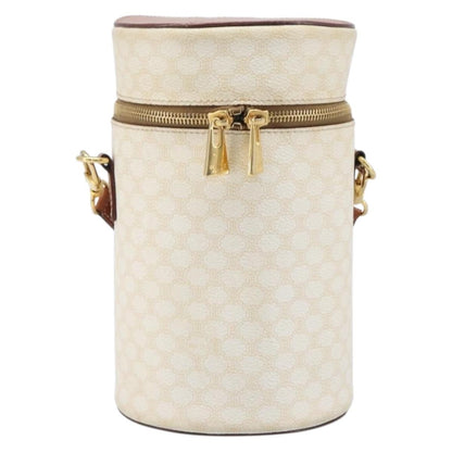 Celine Vintage Macadam Canvas, Beige, PVC, Shoulder Bag