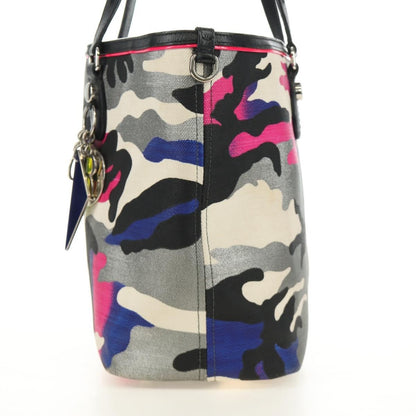 Christian Dior Open Limited Edition Anselm Reyle Camouflage Canvas, Multicolour, Canvas, Tote Bag