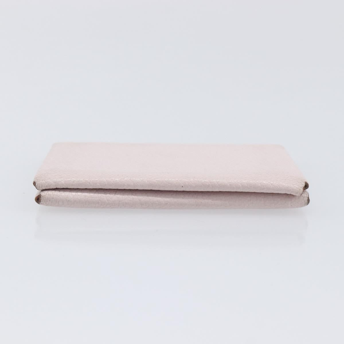Hermes Calvi Duo Card Holder Chevre Mysore, Pink, Leather, Card Holder