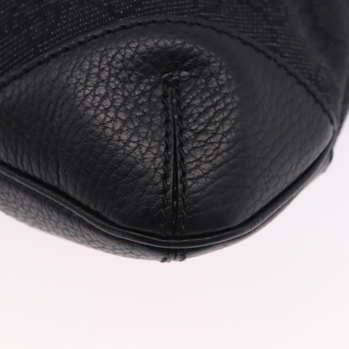 Gucci Original Messenger GG Canvas and leather, Black, Canvas, Shoulder Bag