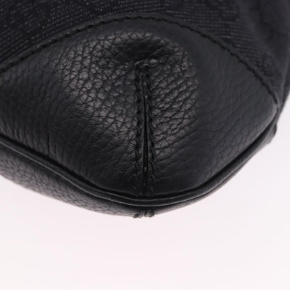 Gucci Original Messenger GG Canvas and leather, Black, Canvas, Shoulder Bag