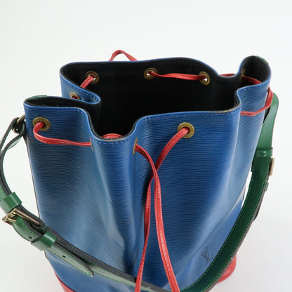 Louis Vuitton Tricolor Noe Epi Leather, Blue, Leather, Handbag