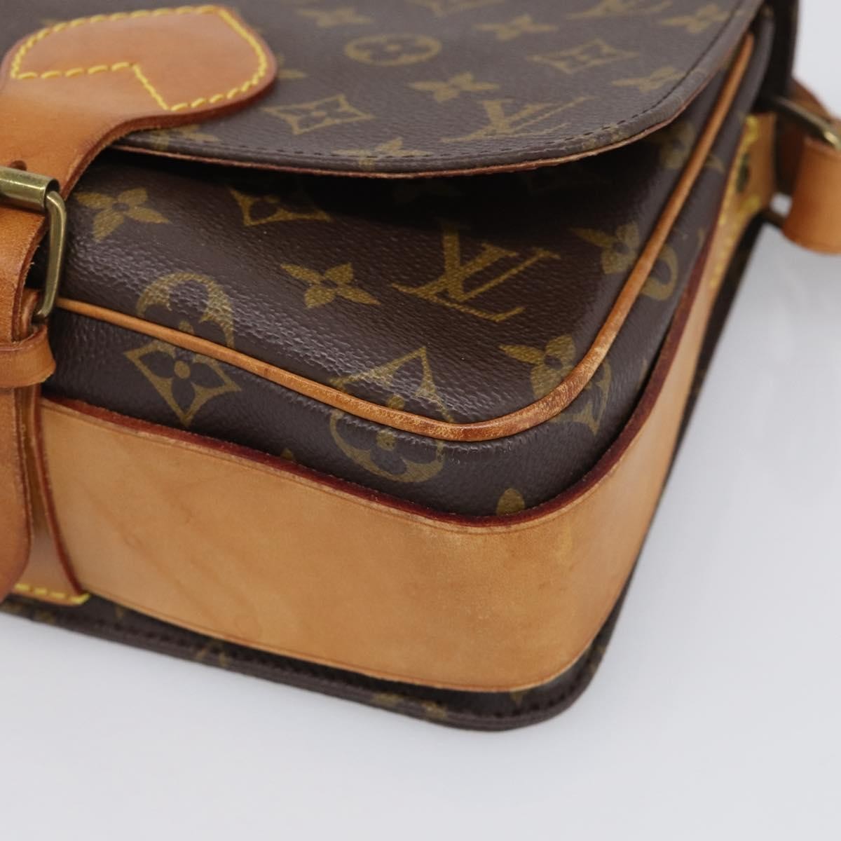 Louis Vuitton Cartouchiere Monogram Canvas, Brown, Canvas, Handbag