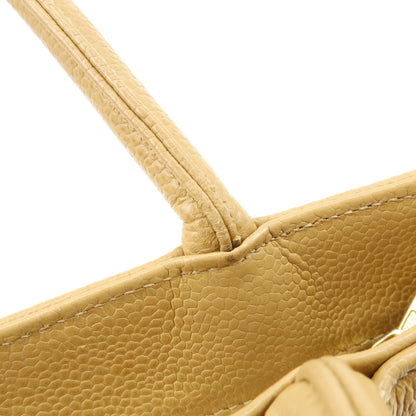Chanel Medallion Quilted Lambskin, Beige, Calfskin, Tote Bag
