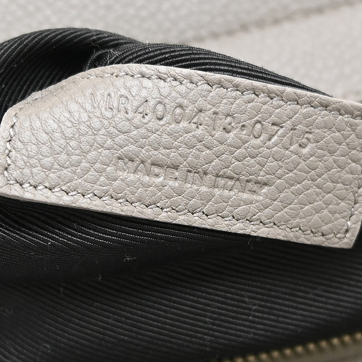Saint Laurent Rive Gauche Cabas Leather, Gray, Calfskin, Handbag