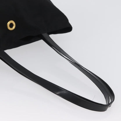 Celine Circle logo Nylon, Black, Nylon, Tote Bag