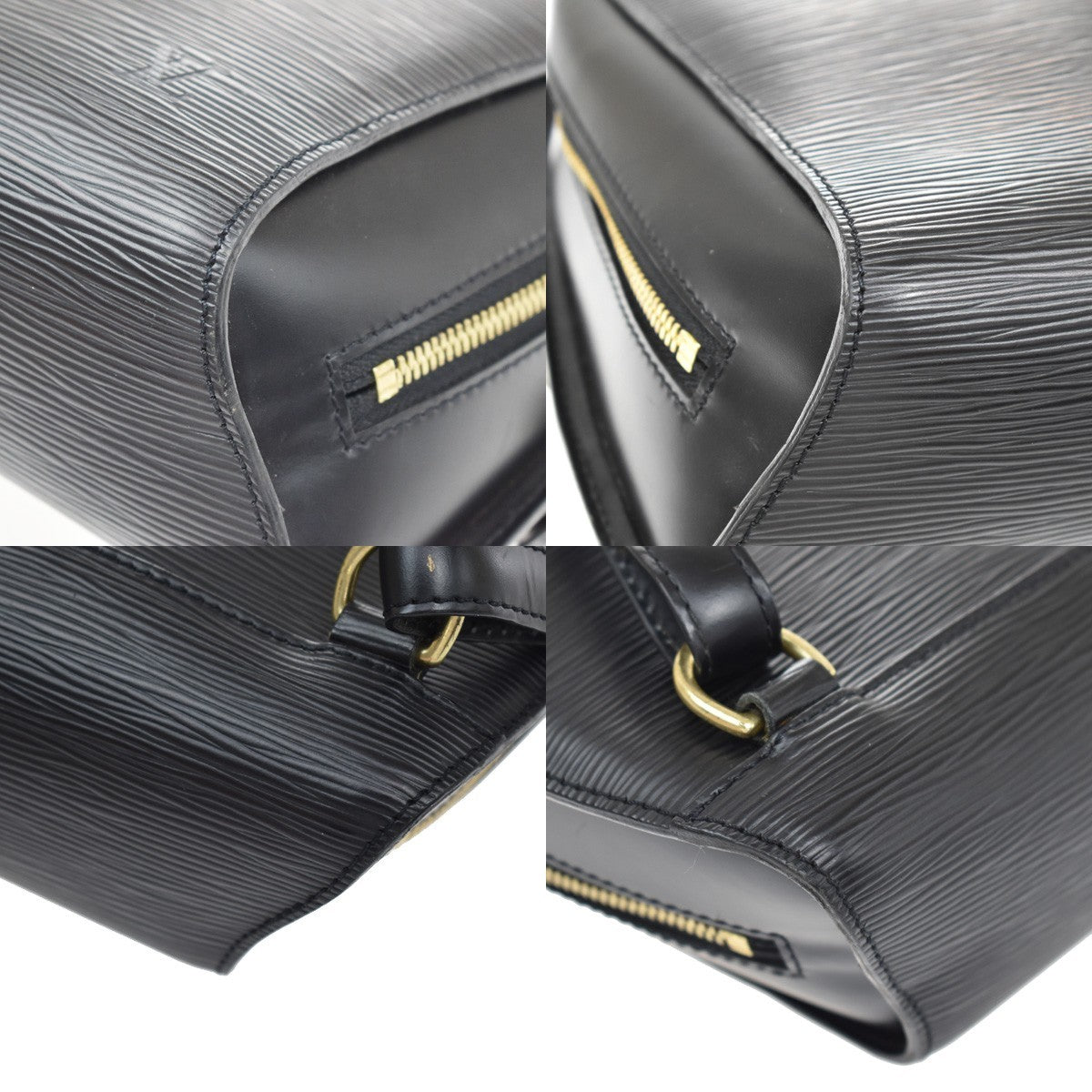 Louis Vuitton Mabillon Epi Leather, Black, Leather, Backpack
