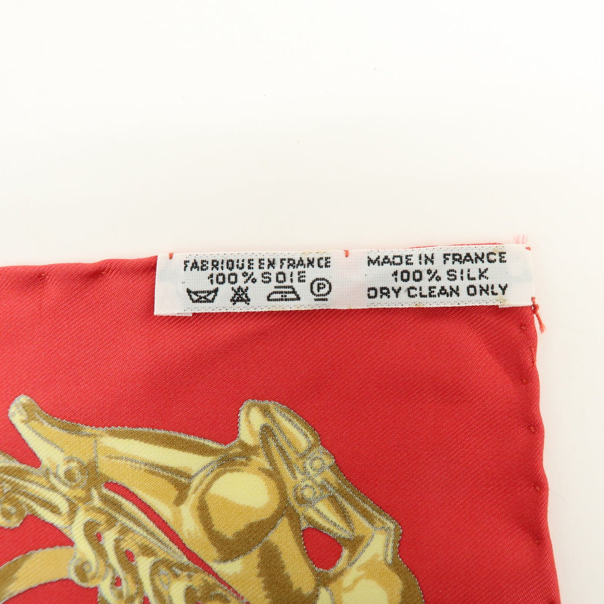 Hermes Carré 40 Silk, Red, Silk, Scarf
