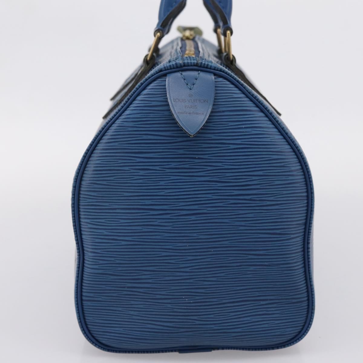 Louis Vuitton Speedy Epi Leather, Blue, Leather, Handbag