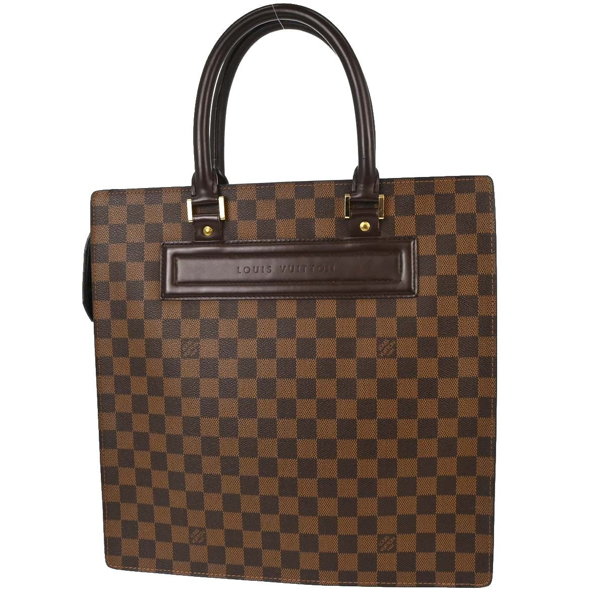 Louis Vuitton Venice Sac Plat Damier Ebene, Brown, Canvas, Tote Bag