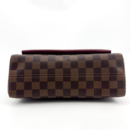 Louis Vuitton Vavin Damier with Leather, Brown, Canvas, Tote Bag
