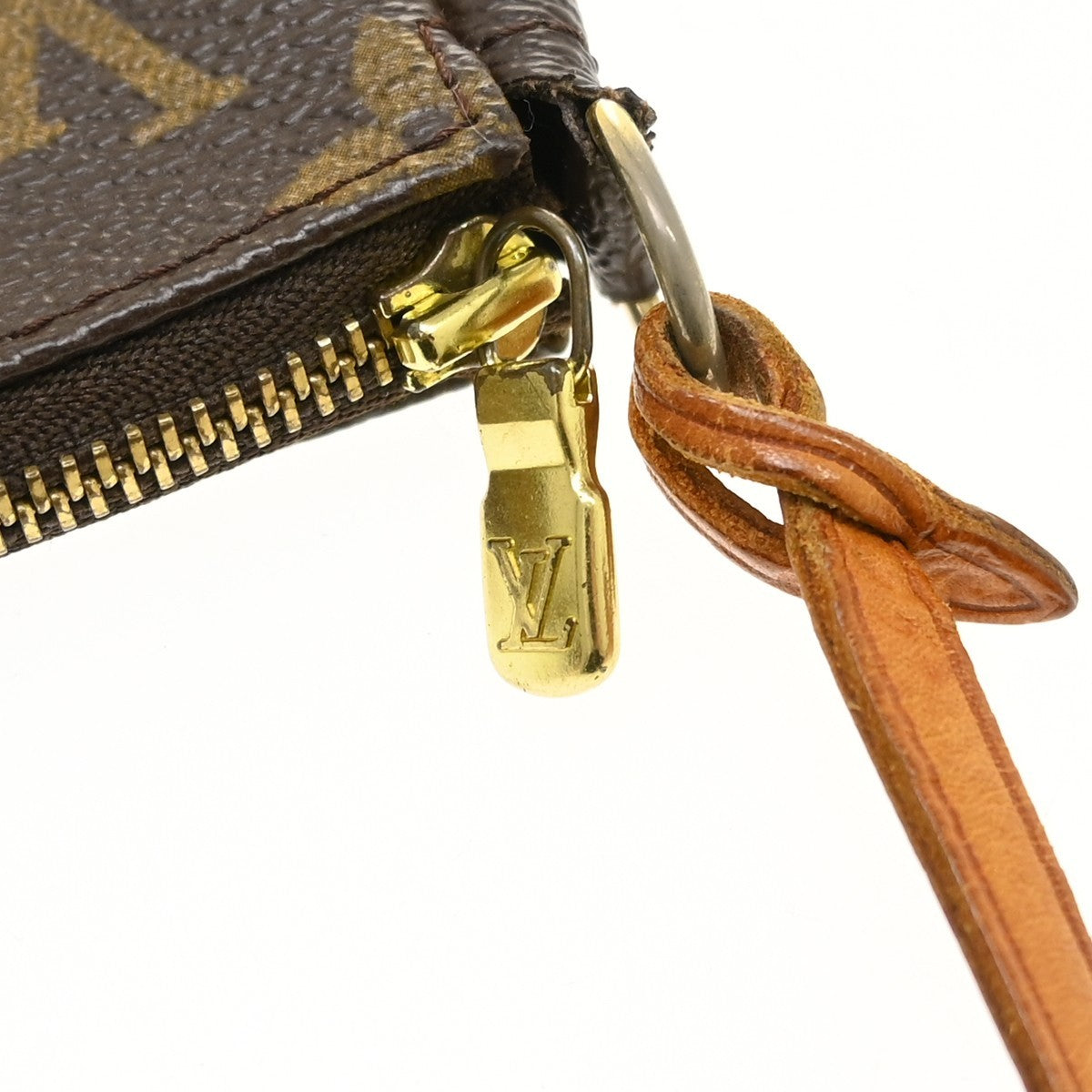 Louis Vuitton Pochette Accessoires Monogram, Brown, Canvas, Clutch