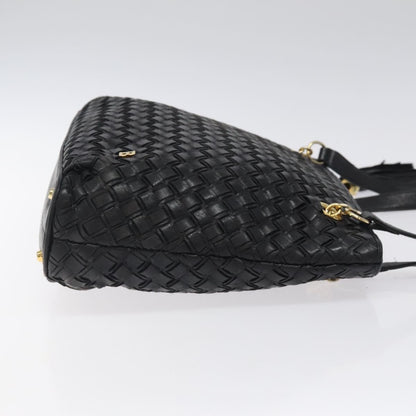 Bally Vintage Quilted leather, Black, Leather, Shoulder Bag