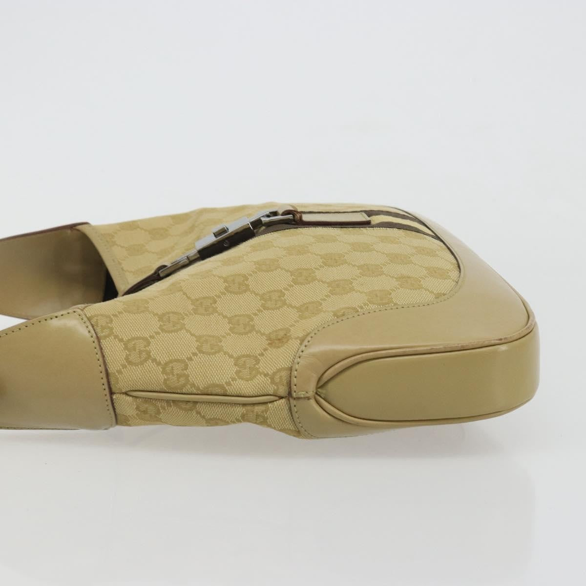 Gucci Web Jackie O Hobo GG Canvas, Beige, Canvas, Shoulder Bag