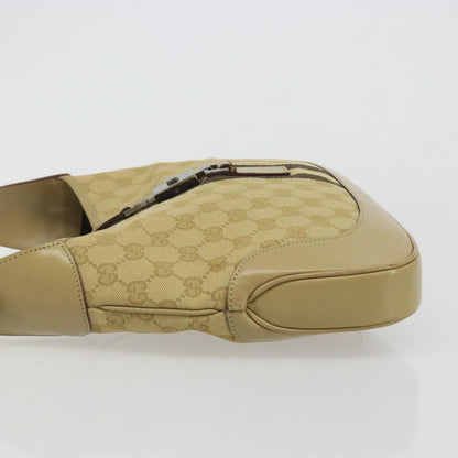 Gucci Web Jackie O Hobo GG Canvas, Beige, Canvas, Shoulder Bag