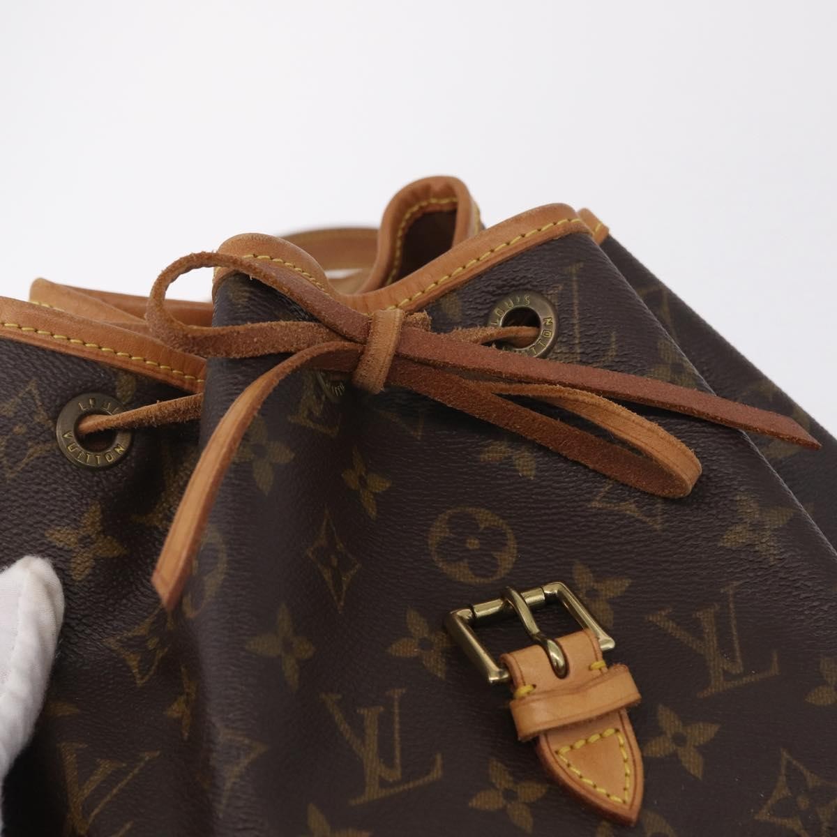 Louis Vuitton Vintage Montsouris Monogram Canvas, Brown, Canvas, Backpack