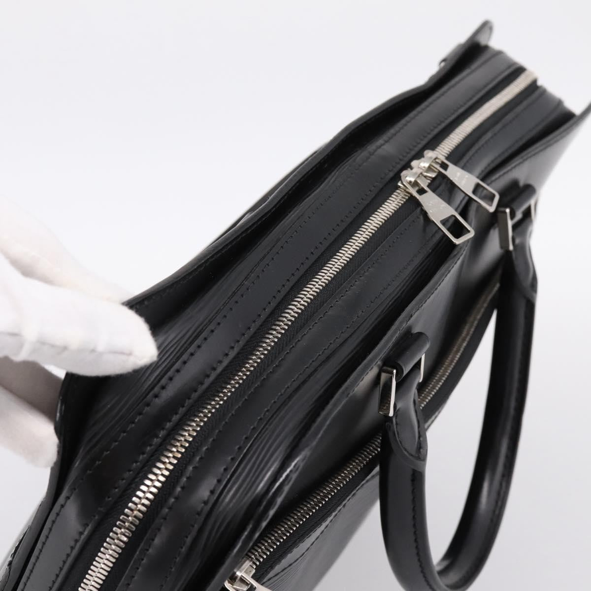 Louis Vuitton Bassano Epi Leather, Black, Leather, Briefcase
