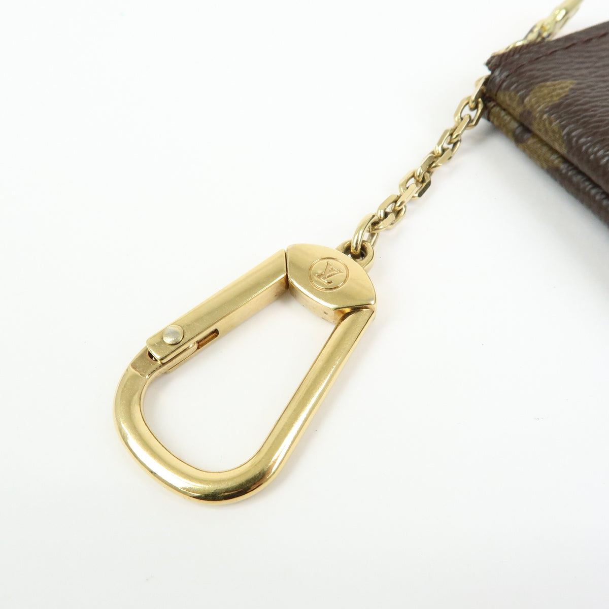 Louis Vuitton Key Monogram Canvas, Brown, Canvas, Clutch