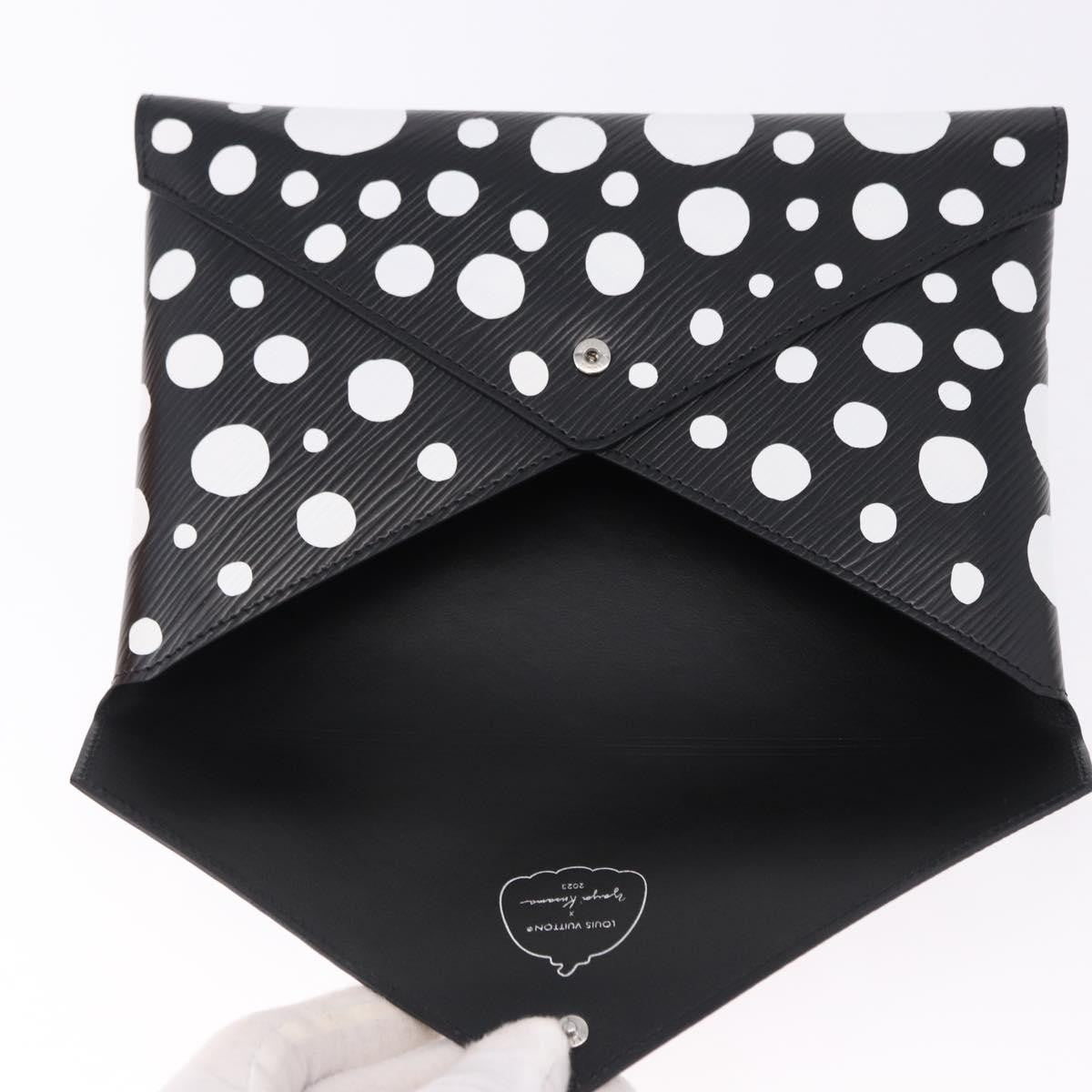 Louis Vuitton Kirigami Pochette Set Yayoi Kusama Infinity Dots Epi Leather, Black, Leather, Clutch