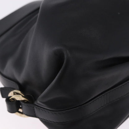 Bvlgari Chandra Hobo Leather, Black, Leather, Handbag